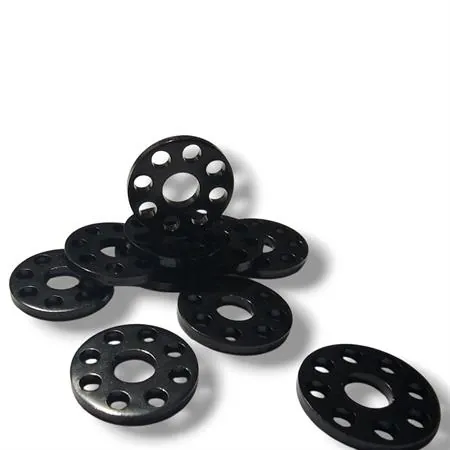 Rondelle in alluminio alleggerite anodizzate nero ø interno 6 mm, ø esterno 18 mm e spessore 2 mm - confezione da 10 pezzi, ricambio VT2105N