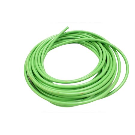 Tubo freno aeronautico Allegri in treccia metallica con rivestimento in pvc di colore verde per impianti freno venduto al decimetro (Motorquality), ricambio 06403490