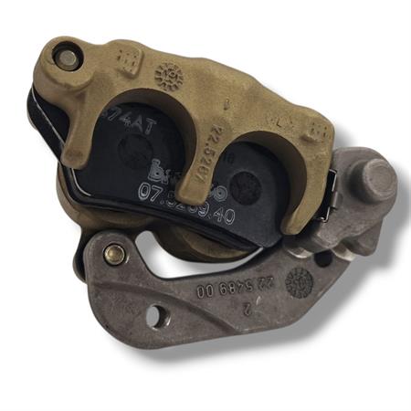 Pinza freno Brembo anteriore flottante serie oro per Husqvarna SMS/SMR/SM/WR/WRE/TC/CR/TE con 2 Pistoncini Ø 28 mm e interasse di fissaggio 60 mm, ricambio 22520030