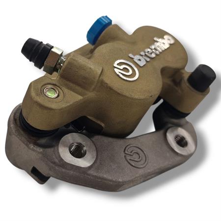 Pinza freno Brembo anteriore flottante serie oro per Husqvarna SMS/SMR/SM/WR/WRE/TC/CR/TE con 2 Pistoncini Ø 28 mm e interasse di fissaggio 60 mm, ricambio 22520030