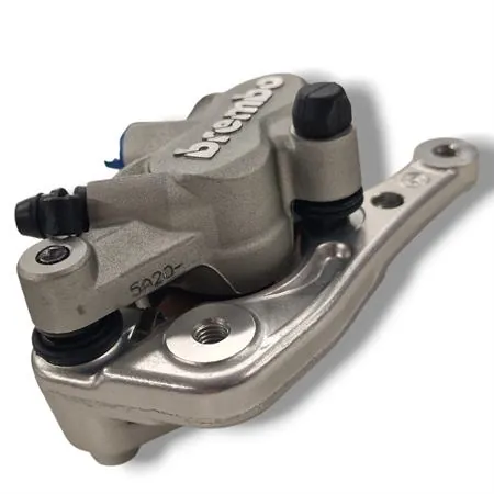 22A36013 Pinza freno Brembo anteriore flottante silver 2 pistoncini Ø 24 mm con interasse di fissaggio 90 mm per enduro/cross/motard KTM, Gas Gas, Husqvarna, Sherco, Husaberg