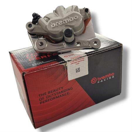 Pinza freno Brembo anteriore flottante silver 2 pistoncini Ø 24 mm con interasse di fissaggio 90 mm per enduro/cross/motard KTM, Gas Gas, Husqvarna, Sherco, Husaberg, ricambio 22A36013