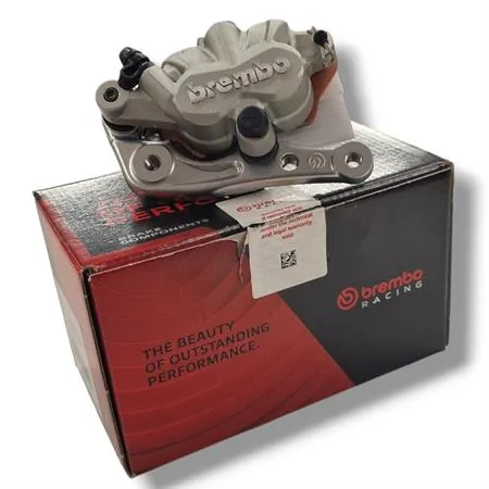 22A36013 Pinza freno Brembo anteriore flottante silver 2 pistoncini Ø 24 mm con interasse di fissaggio 90 mm per enduro/cross/motard KTM, Gas Gas, Husqvarna, Sherco, Husaberg