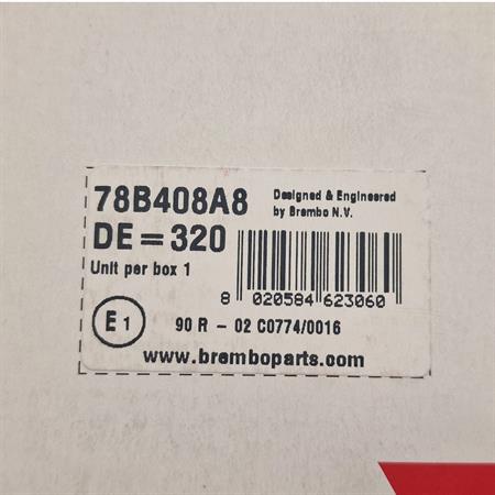 Disco freno Brembo 320 mm supermotard KTM, Husqvarna, Gas Gas, ricambio 78B408A8