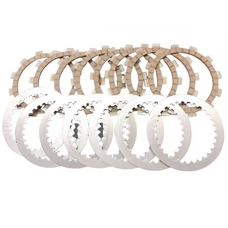 Serie dischi frizione Newfren composta da 8 dischi in sughero e 7 dischi in acciaio per Yamaha YZ 125 prodotti dal 1993 in poi, ricambio F2821AC