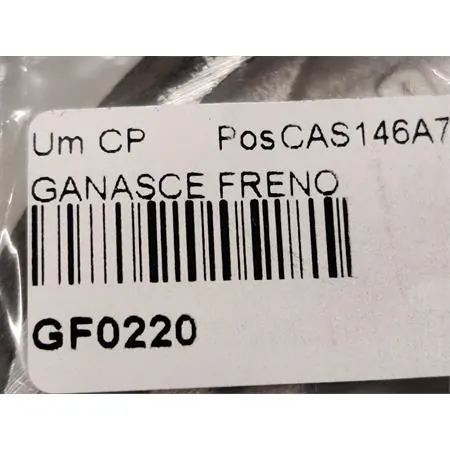 GF0220 Ganasce freni a tamburo posteriori 118x24 Newfren