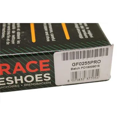 gf0255pro Ganasce freno posteriori Newfren modello prorace di colore rosso per uso sportivo e pista con un coefficiente di frenata molto più alto rispetto alle normali mescole