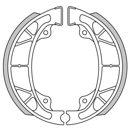 Ganasce freni a tamburo posteriori 110x25 Newfren, ricambio GF0264