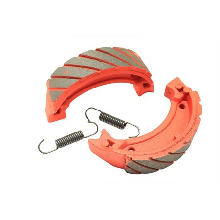 Ganasce freni a tamburo posteriori Newfren, versione Racing antiacqua, per scooter con motore Minarelli verticale, ricambio GF1200RAC