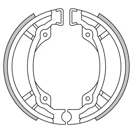 Ganasce freni a tamburo posteriori Newfren, ricambio GF1300