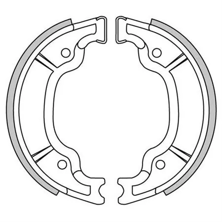 Ganasce freni a tamburo Newfren posteriori per maxi scooter, maxi moto e custom, ricambio GF1303