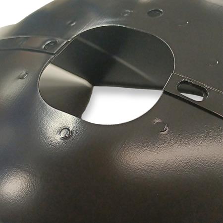Parafango anteriore Faco in lamiera verniciato fondo nero per Piaggio Vespa PX 125, 150 e 200 prodotti fino alla serie Arcobaleno freno a tamburo, ricambio 1177497