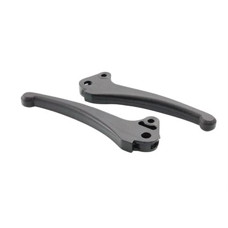 Leve freno in coppia in nylon plastica di colore nero per Piaggio Vespa PK 50-125 1° serie-PK 50 s - PK 125 s (Olympia), ricambio 1178705365