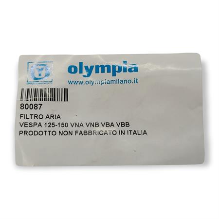 Filtro aria piaggio (Olympia), ricambio 80087