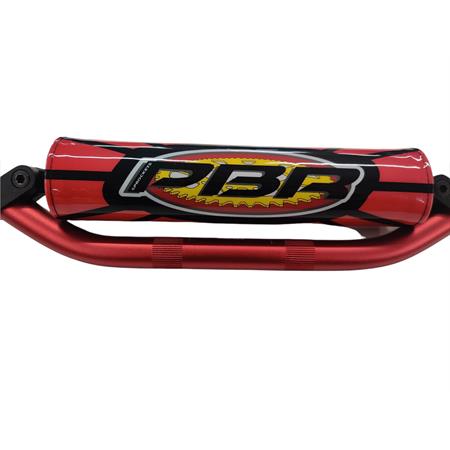 Manubrio cross PBR in ergal anodizzato rosso opaco e piega Honda CR 125 cross completo di paracolpi centrale PBR, ricambio 551101223