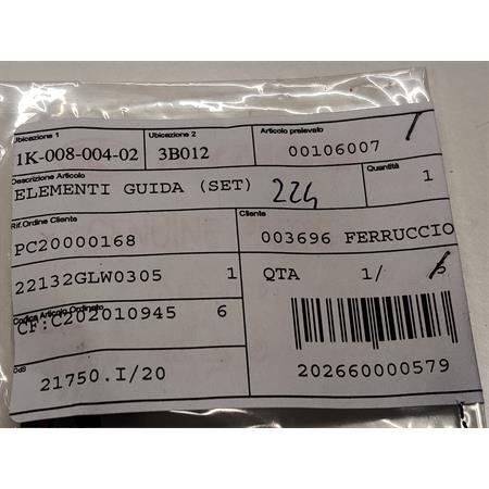 Kit tasselli piattello guida rulli in kit da 3 pezzi originali per scooter Kymco 50 cc con motore a 2 e 4 tempi, ricambio 00106007