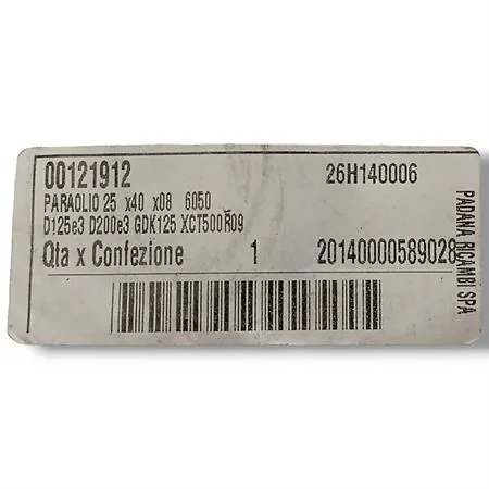 Paraolio 25x40x8, ricambio 00121912