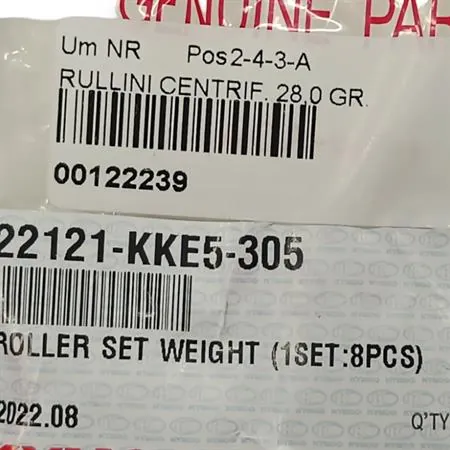 00122239 Rulli centrifuga 28,0 grammi (set)