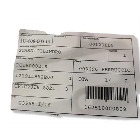 00123114 Guarnizione motore gruppo termico cilindro