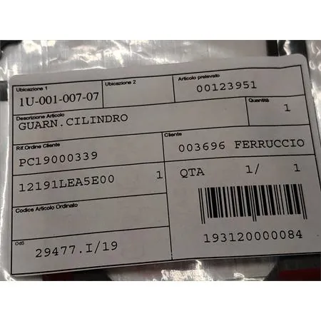 00123951 Guarnizione base cilindro originale per maxi scooter Kymco Dink 125 Euro3 e G-Dink 125 con motore 4 tempi