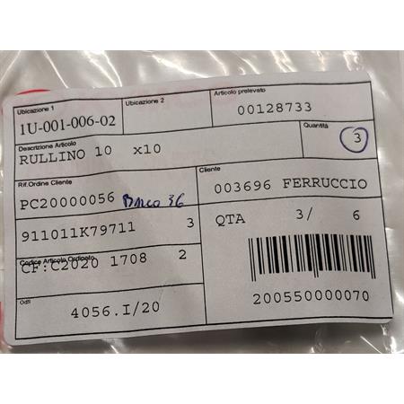 Rullino 10 per 10, ricambio 00128733