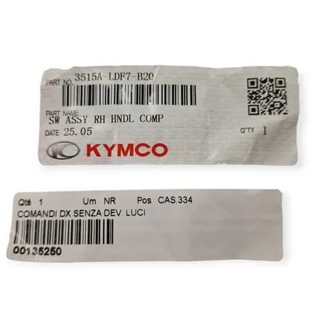 3515A-LDF7-B20 Comandi dx senza dev. luci
