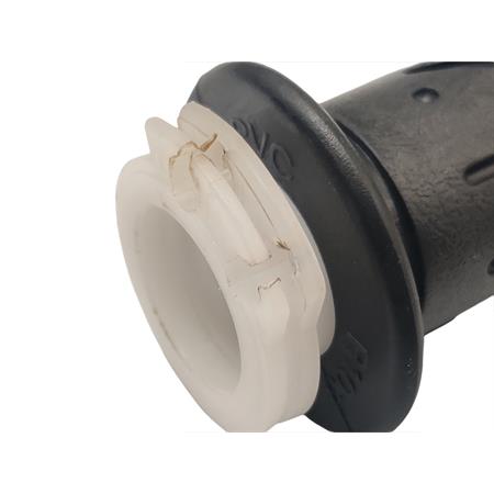 Manopola acceleratore destra in gomma nera originale per maxi scooter Kymco 250, 300, 400, 500 e 700 cc 4 tempi, ricambio 00152041