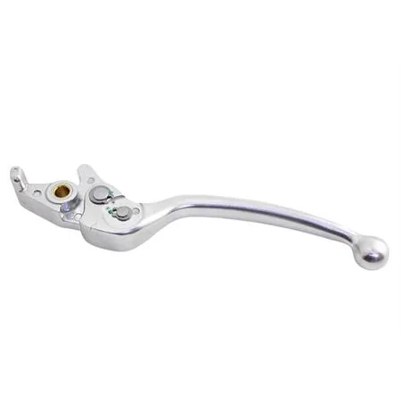 Leva freno destra regolabile in alluminio di colore argento, ricambio 00153605M3