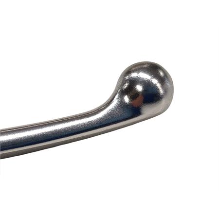 Leva freno destra in alluminio di colore argento lucidato originale per scooter e maxi scooter e quad Kymco 50, 125, 150, 200, 300 e 450 cc, ricambio 00153960