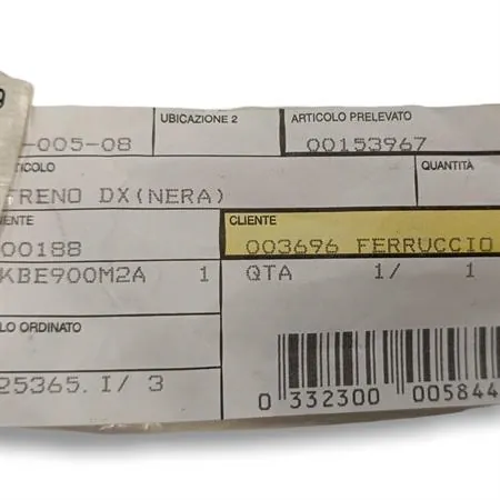 00153967 Leva freno destro (nera)