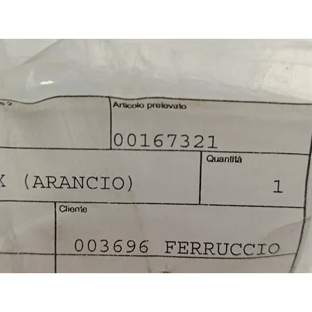 00167321 Freccia posteriore sinistro (arancione) (Proma, Action, Moon Ghoose, Kymco, Padana Ricambi)