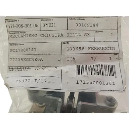 00169144 Meccanismo chiusura sella sx