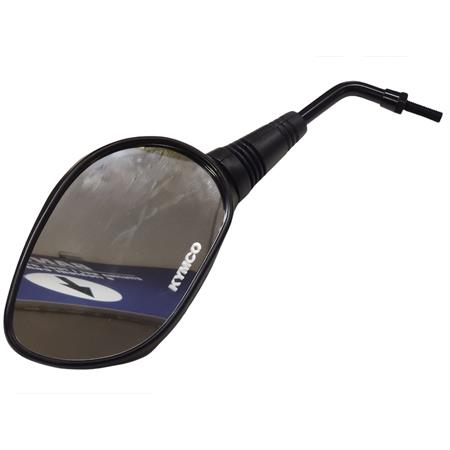 Specchietto retrovisore sinistro originale in plastica di colore nero per scooter Kymco Agility 50, 125, 150 e 200 cc 4 tempi, ricambio 00188001NE