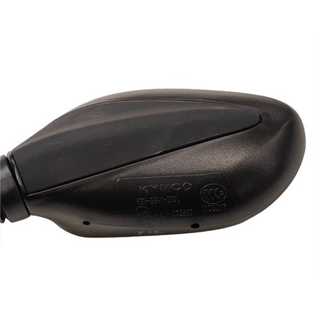 Specchietto retrovisore sinistro originale in plastica di colore nero per scooter Kymco Agility 50, 125, 150 e 200 cc 4 tempi, ricambio 00188001NE