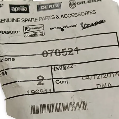 Molla richiamo asta camma freno posteriore motore Piaggio Vespa PX, T5 e vespe old model 125,150 cc, ricambio 078521