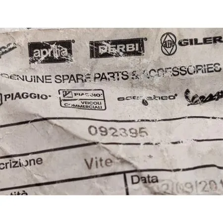092395 Vite corta chiusura vaschetta miscela carburatore dell'orto serie SI Piaggio vespa PX, old model, Cosa, T5