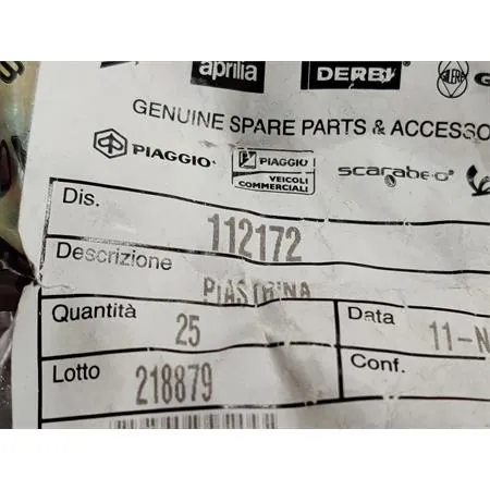 Piastrina tirante leva cambio, ricambio 112172