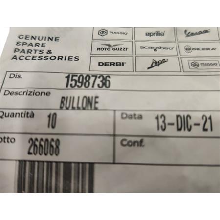 Bullone, ricambio 1598736