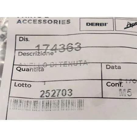 174363 Anello di tenuta paraolio (Piaggio Gilera)