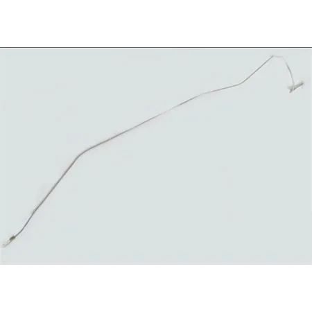 Tubo in metallo completo di nottolini fissaggio da montare dalla pompa freno al raccordo sdoppiatore freni posteriori per Piaggio Ape 50 tutte le versioni prodotte dal 1980 in poi, ricambio 174523