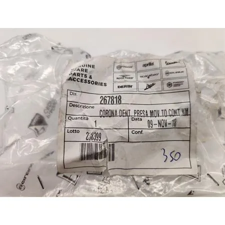 Corona dentata presa movimento contachilometri (Piaggio Gilera), ricambio 267818