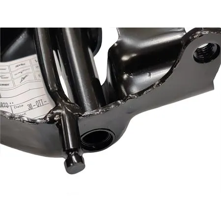 Supporto piastra attacco cavalletto centrale originale nella configurazione nuda per scooter con motore Piaggio aria e liquido a 2 tempi, ricambio 272929