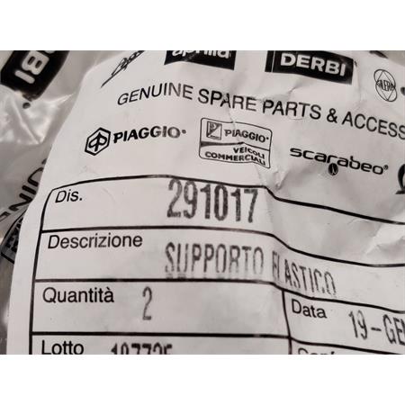 Supporto elastico teleruttori (Piaggio Gilera), ricambio 291017