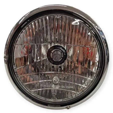 Faro anteriore con ghiera cromata Moto Guzzi originale Piaggio V7 III, V9, Audace 1400 