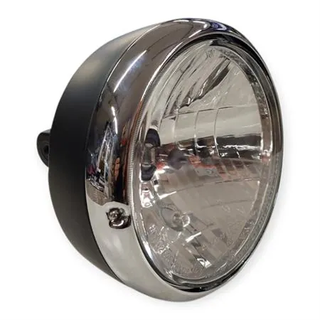 2D000386 Faro anteriore con ghiera cromata Moto Guzzi originale Piaggio V7 III, V9, Audace 1400 
