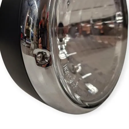 2D000386 Faro anteriore con ghiera cromata Moto Guzzi originale Piaggio V7 III, V9, Audace 1400 