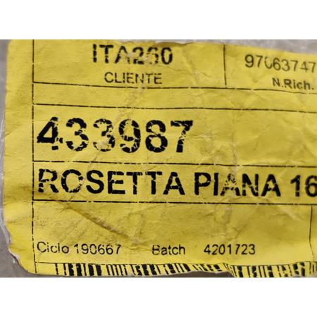 Rondella piana messa in moto 16.3x23.8x  (Piaggio Gilera), ricambio 433987