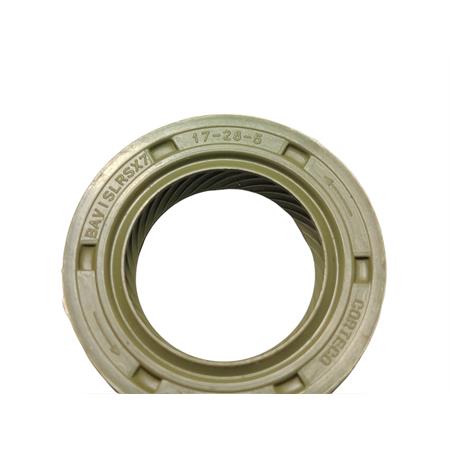 Anello di tenuta paraolio originale Piaggio corteco viton verde con misura 17x28x5 mm BAVISLRSX7 per albero primario scooter con motore Piaggio raffreddati ad aria e liquido prodotti dal 2000 in poi, ricambio 480066