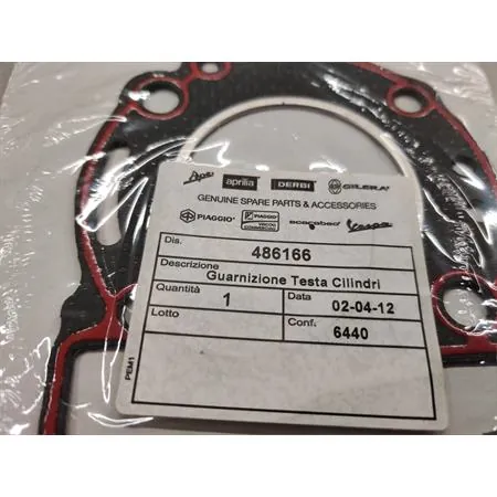 Guarnizione testa/cilindro, spessore 1 mm k6 (Piaggio Gilera), ricambio 486166