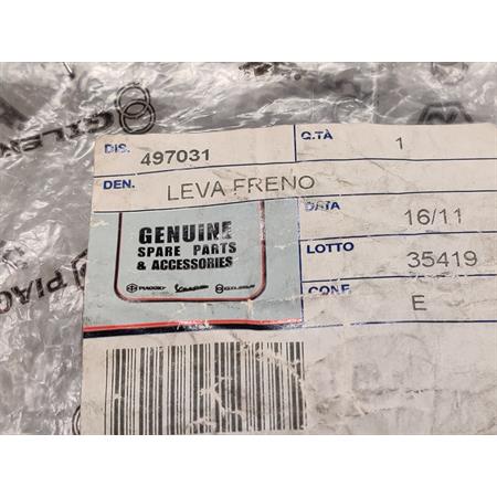 Leva freno -vedi 6468292f (Piaggio Gilera), ricambio 497031